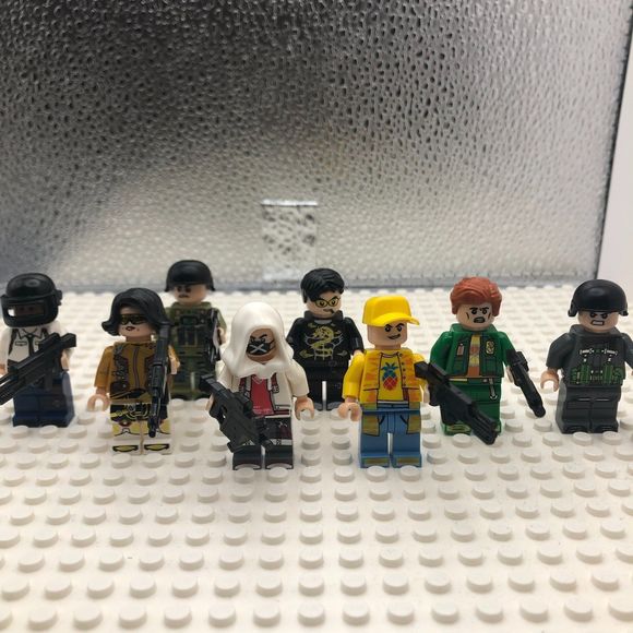 Minifigures LOT SWAT vs Terrorists 16 Minifgures and accessories LEGO compatible - Picture 6 of 10